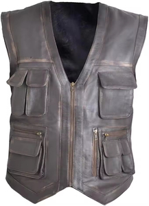Biker Vest Motorcycle Riders Reversible Waterproof Breathable Casual Streetwear Winter Canvas Customized Size - Product Image 3