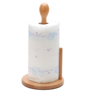Eco-Friendly Natural Paper Towel <b>Holder</b> Kitchen Roll Stand For Sustainable Bathroom Tissue Dispenser & Modern Table Organizer - Product Image 3