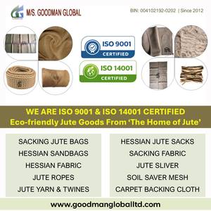 Sacos de Yute VOT Binola de 44x26.5 Pulgadas, 907g, Grado Alimenticio, para Cacao, Anacardos, Café, Bolsas de Arpillera, Venta al por Mayor, Goodman Global Bangladesh, Disponibles - Product Image 6