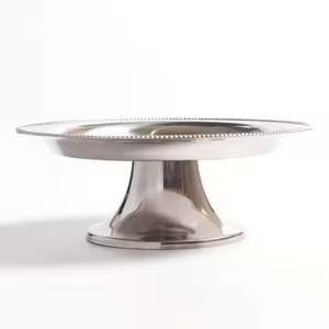Support à gâteau élégant en métal à 3 niveaux, présentoir à gâteau, plateau de service pour desserts, décoration de table de mariage - Product Image 4