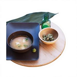 Vente en gros de bol vintage poli en bois d'acacia et bambou de forme personnalisée, centre de table écologique pour le dîner et le déjeuner, pour la fête - Product Image 5