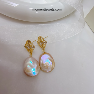 Pendientes de Perlas de Agua Dulce, Estilo Simple, Perlas Genuinas, Elegantes, para Uso Diario, Joyería de Perlas para Mujer - Product Image 3