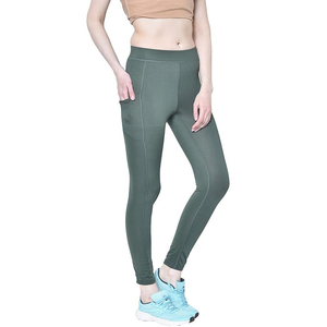 Leggings de maternité taille haute avec soutien de grossesse, panneau abdominal doux, tissu extensible sans couture, pour yoga et détente, de qualité supérieure - Product Image 5