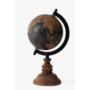 Globe Terrestre Vintage de Luxe avec Base Métallique, Décoration de Bureau, Carte du Monde Antique, Cadeau Artisanal, Décoration pour la Maison et le Bureau - Product Image 6