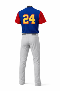 Maillots de baseball noirs personnalisés OEM, ensemble chemises et pantalons de baseball, vente en gros, maillot de baseball classique vintage avec passepoil pour équipe - Product Image 5
