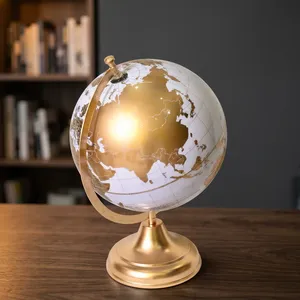 Globe terrestre éducatif classique à motif géométrique, base en métal lourd ARC, pour la décoration de la maison, du bureau, des enfants et des étudiants - Product Image 2