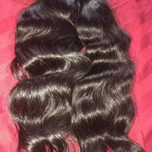 Vente en gros de fermeture de cheveux de temple indiens vierges texture droite Remy brute usine de cheveux brésiliens expédiée en Inde du Sud à bas prix - Product Image 4