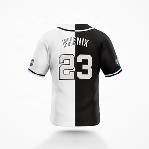 Maillot de baseball haute performance personnalisé avec logo d'équipe, respirant, anti-humidité, à boutons, pour le sport et les matchs - Product Image 6