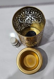 เตาอุ่นน้ำมันหอมระเหยสำหรับตกแต่งบ้าน พร้อมที่วางเทียน - Product Image 3