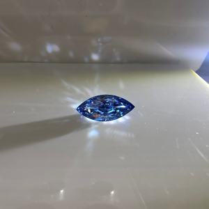 Diamante azul brillante modificado Marquise de 2 quilates, cultivado en laboratorio, VS1, certificado por IGI, piedra suelta para joyería personalizada - Product Image 2
