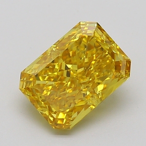Diamante Cultivado en Laboratorio de Corte Rectangular con Esquinas Rectas, Corte Mixto, Amarillo Intenso de 2.69ct, VS1, Certificado IGI CVD - Product Image 1