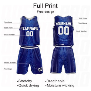 Uniforme de Baloncesto Personalizado al por Mayor, Sublimado, Cuello en V, Sin Mangas, Diseño Halftone, Uniforme de Equipo - Product Image 3