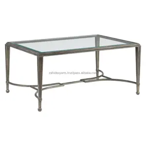 Mesa de Computadora Moderna Ecológica con Cubierta de Acero Inoxidable y Latón, Diseño de Montaje en Suelo HPL, Muebles de Decoración Zahid Exports - Product Image 1