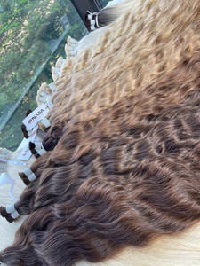 สินค้าขายดีประจำปี 2025 ต่อผมแท้ 100% เวอร์จิ้นเวียดนาม คุณภาพสูง แบบธรรมชาติ ลอนสวย ซุปเปอร์ดับเบิ้ลดรอน เย็บด้วยเครื่องจักรแบบดับเบิ้ลเวฟท์ - Product Image 2