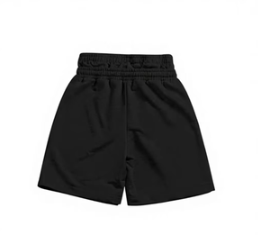 Pantalones Cortos Bermuda de Algodón para Hombre, Color Negro Sólido, Cintura Media, con Cordón, Estilo Casual, con Bolsillos, Tela Transpirable - Product Image 2