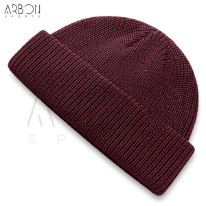 Bonnets unisexes décontractés de haute qualité, couleur bordeaux unie, épais, côtelés, élégants, classiques, extensibles, de bonne qualité, nouvelle arrivée - Product Image 4