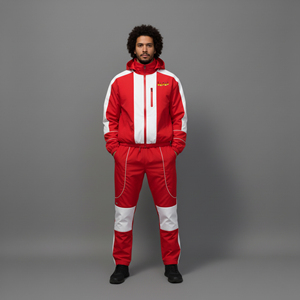 New Fashionable Regular Fit Custom DTF Printed Logo 100% Cotton 2 Tone Streetwear Lightweight Winter 2-Piece Men's Jogging <b>Set</b> - Product Image 6