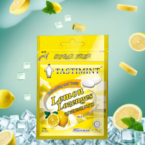 ลูกอมฮาลาล รสเลมอน ปราศจากน้ำตาล รสชาติมินต์ บรรจุในถุง - Product Image 3