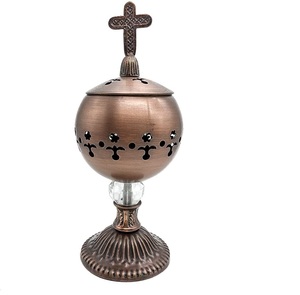 Church Use Diffuser In Brass Incense <b>Burner</b> With Candle Holder Religious Aromatherapy Diffuser All Season Use Incense <b>Burner</b> - Product Image 6
