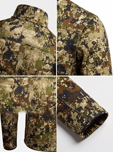 Veste en polaire camouflage pour homme, fermeture éclair intégrale, veste tactique de chasse en plein air, veste softshell - Product Image 4