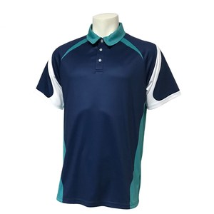 Polo Sublimado Azul Rey y Verde Neón para Hombre, Diseño Chevron en V, Ropa Deportiva Transpirable de Secado Rápido - Product Image 5
