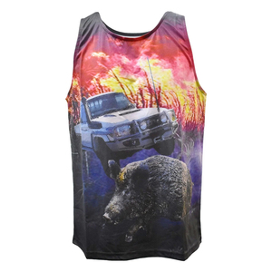 Men's 100% Cotton Gym Tank <b>Top</b> Hip Hop Style Sleeveless Loose Fit Knitted Sports Fitness Basketball Shirt Low Price - Product Image 6