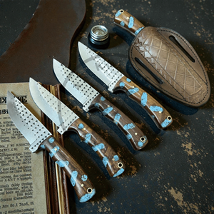 Cuchillo de caza Cowboy Bull Cutter, hoja fija para exteriores, acero raspado de grado industrial, OEM personalizable, AR KNIVES INDUSTRY, punta de caída - Product Image 2