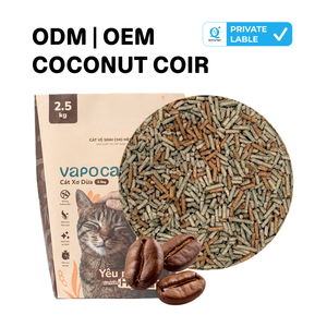 Litière pour chat en fibre de coco, hautement absorbante, faible dispersion, contrôle des odeurs pour chats d'intérieur - Product Image 1