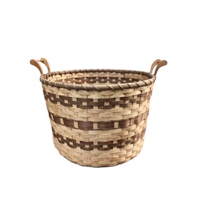 Panier à linge en bambou rond, boîte de rangement pour jouets, tissé à la main, accessoires de salle de bain, organisateurs d'articles ménagers - Product Image 1