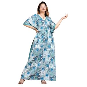 Camisón Kaftán Maxi de Algodón para Mujer, Venta al Por Mayor, Fabricante OEM, Proveedor a Granel, Estilo Holgado, Informal, para Dormir - Product Image 2