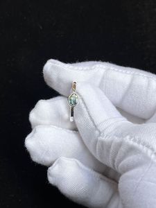 Anillo de Zafiro Teal Natural Facetado, Chapado en Rodio, Plata de Ley 92.5, Anillo de Lujo para Boda o Fiesta - Product Image 2