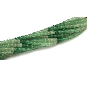 Perles plates rondes en quartz vert naturel |   Vente en gros de mèches de 15 pouces | Perles de pierres précieuses lisses | Fournitures pour la fabrication de bijoux - Product Image 5