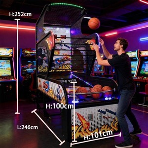 Máquina de Juego Arcade de Baloncesto HGR Deluxe, 1 Jugador, 120W, 250KG, Equipo Comercial para Niños y Adultos - Product Image 3