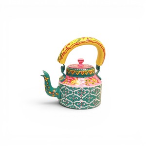 Handcrafted Printed Aluminium <b>Tea</b> Kettle Decorative Vintage Teapot Home Decor Serving <b>Pot</b> - Product Image 1