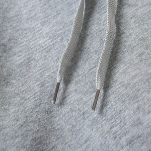 Sweat-shirt à capuche gris pour homme, coupe classique, couleur unie, coton French Terry, pull décontracté avec poche avant, vêtement d'automne - Product Image 4