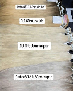 2025 Venta caliente a granel 60cm Color claro Natural recto 100% extensiones de cabello Remy vietnamita extremos dobles de alta calidad - Product Image 6