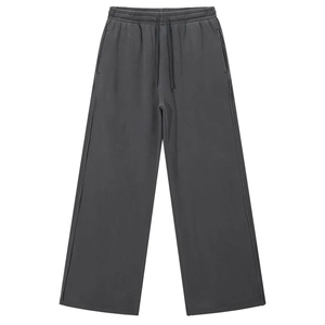 Men Women Jogger Pants <b>Elastic</b> Waist Drawstring Straight Leg Loose Casual Streetwear Custom Logo OEM ODM - Product Image 1