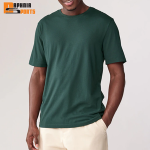 Camisetas de Manga Corta para Hombre, Tejidas, 100% Algodón, Formales, Ecológicas, Transpirables, con Logotipo Personalizado Impreso, de Alta Calidad - Product Image 1