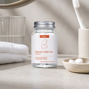 [FROM OREUM] Dentifrice Solide Saveur Mandarine de Jeju pour Week-end, 60 Comprimés pour Voyage, Trousse de Toilette de Voyage - Product Image 5