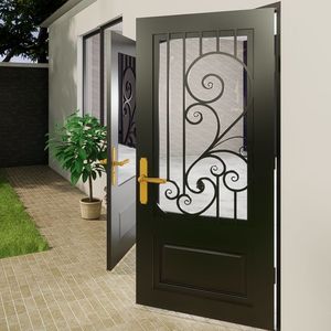 Puertas Artísticas de Acero |   Puertas de Entrada de Hierro Forjado Personalizadas, Diseñadas para una Seguridad Duradera, Lujo, Estilo y Valor de Propiedad a Nivel Mundial - Product Image 1