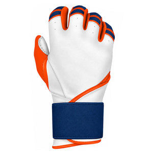 Guantes de Bateo Deportivos Tombola de Tela No Tejida, Blancos, Naranjas y Azules, con Soporte para Muñeca, Cierre de Gancho y Bucle, Duraderos, Unisex, Tallas XL y XXL - Product Image 6