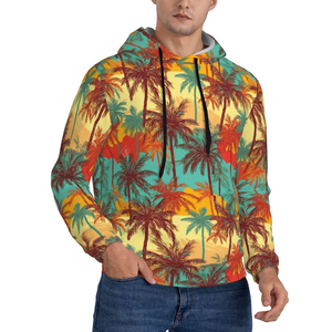 เสื้อฮู้ดดี้ผู้ชายแบบปรับราคาได้ พิมพ์ลายแบบซับลิเมชั่น ผ้าฝ้าย 100% ผ้าฟลีซย้อมสีพื้น คุณภาพพรีเมียม ระบายอากาศได้ดี น้ำหนักเบา ปรับแต่งได้ตามต้องการ - Product Image 2