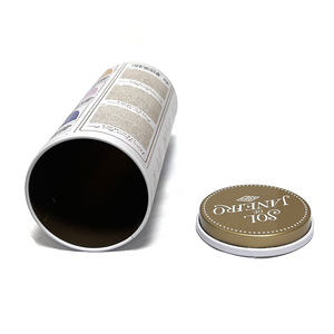 Custom 65*162*mm Round Cylinder <b>Tin</b> Can Empty Cosmetic Body Butter Cream Packaging Box Tall Metal Tea Coffee <b>Storage</b> - Product Image 3