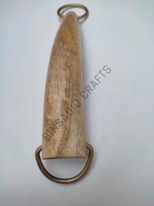 BINSADIQ CRAFTS Poignée de sac en bois de manguier écologique moderne avec quincaillerie dorée, finition naturelle pour accessoires de sac à main DIY Uttar - Product Image 6