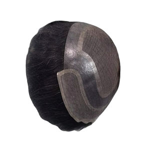 Toupee para Hombre Taz Hair, Peluca de Cabello Humano 100%, Densidad 60%-150%, Cabello Remy Indio, Resistente al Agua, Suave, Ondulado Profundo - Product Image 1