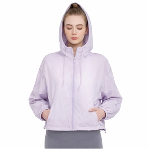 Women Lightweight Windbreaker <b>Jacket</b> Hooded Pullover Coat Breathable Quick Dry Activewear Ladies Windproof <b>Jacket</b> - Product Image 2