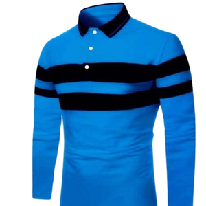 Polo à manches longues pour homme en coton premium, respirant, doux, confortable, coupe classique, décontracté, pour le bureau, élégant - Product Image 6