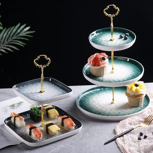 Aluminium <b>Rotating</b> Cake Decorating <b>Stand</b> with Metal Handles Square Dessert Table Cupcake <b>Display</b> Detachable Pastry Serving - Product Image 5