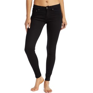 Jean droit taille haute coupe droite pour femme, écologique, streetwear, amincissant, respirant, lavable, super extensible, effet usé - Product Image 5