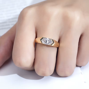 Women's Luxury Stylish 1 Carat Yellow Gold Marquise Cut Diamond Engagement <b>Ring</b> IGI Certified Classic Style <b>Wedding</b> Party - Product Image 4